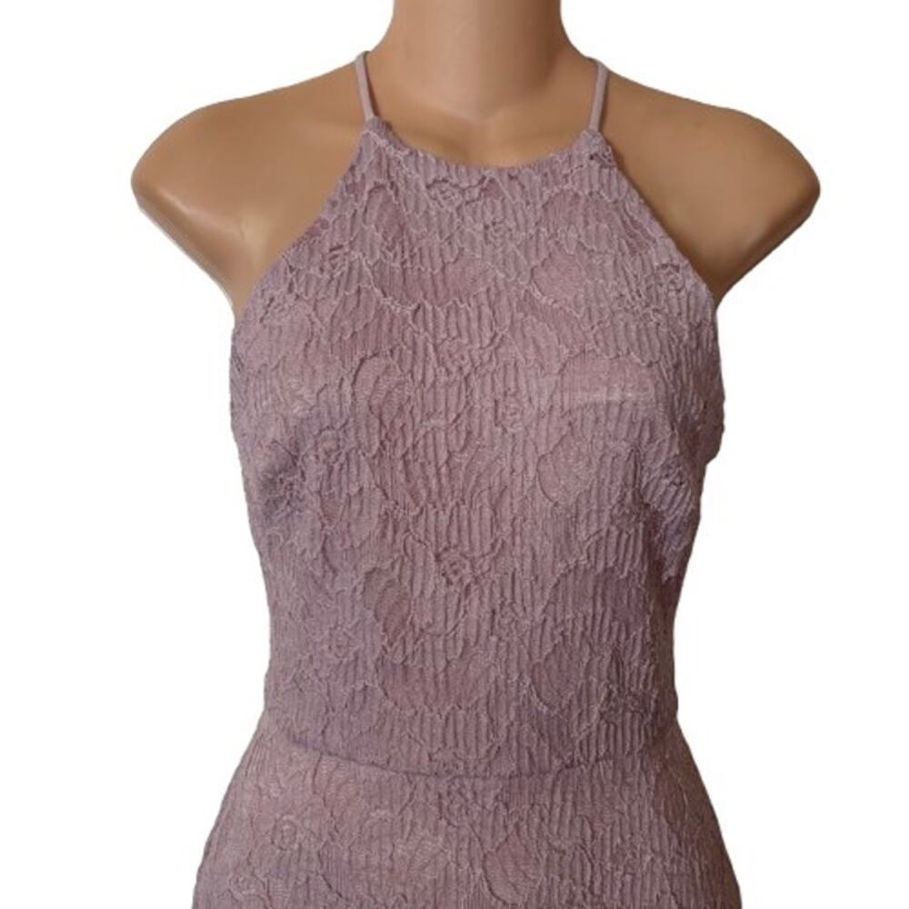 NWT AQUA‎ Lavendar Halter-Nexj Dress Sz XS - Picture 3 of 6